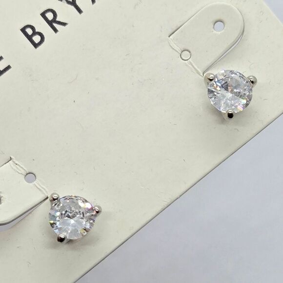 Lane Bryant 1CT CZ Stud Earrings Sparkly Zircon NWT Formal Women's Jewelry Prom - Picture 3 of 3